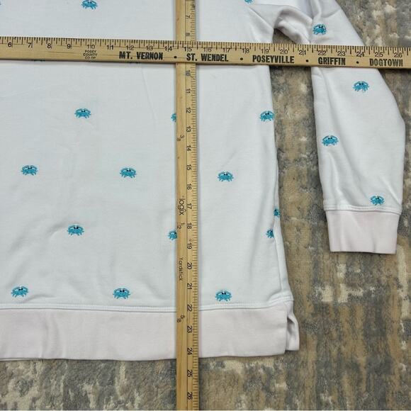 Land's End Embroidered Crab Serious Sweats Sweatshirt Small - Picture 4 of 7